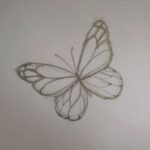 Easy butterfly pencil sketch for kids and beginners