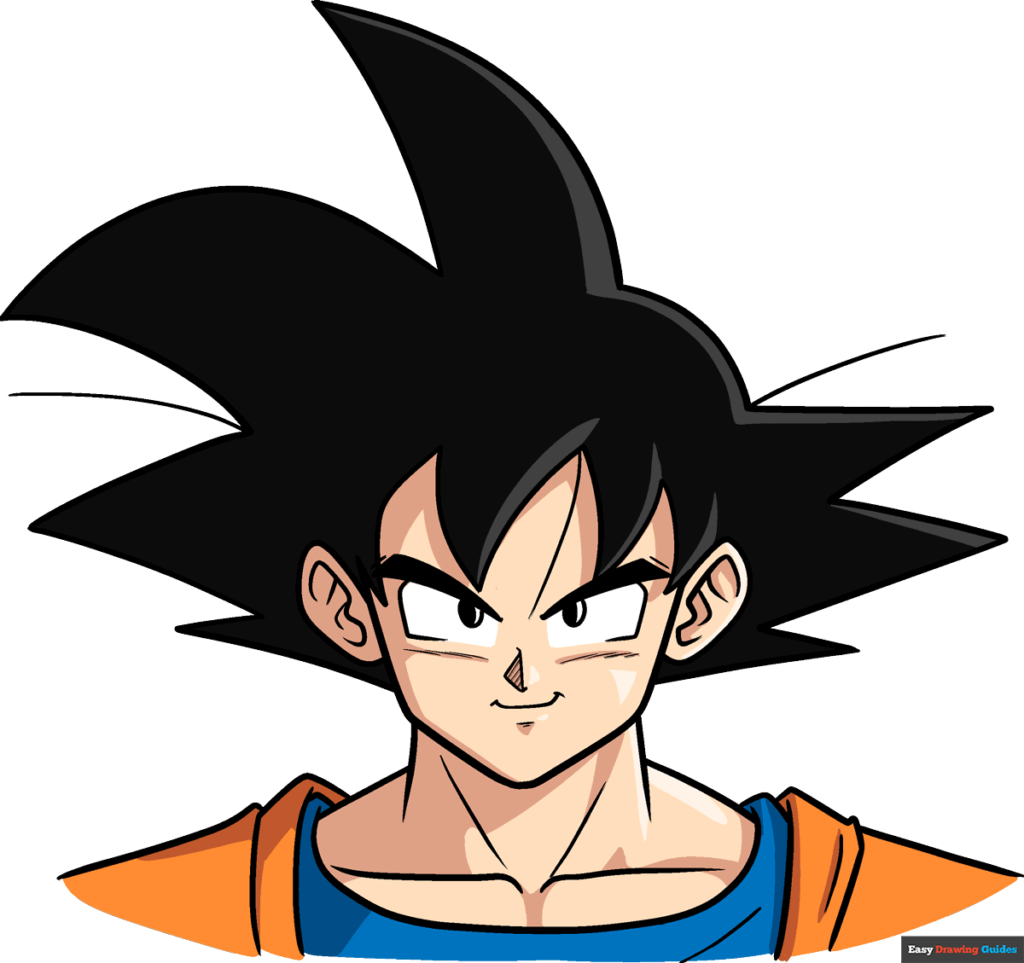 how to draw Goku step by step